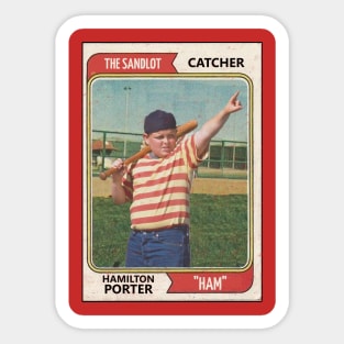 The Sandlot Ham Porter Baseball Card Sticker